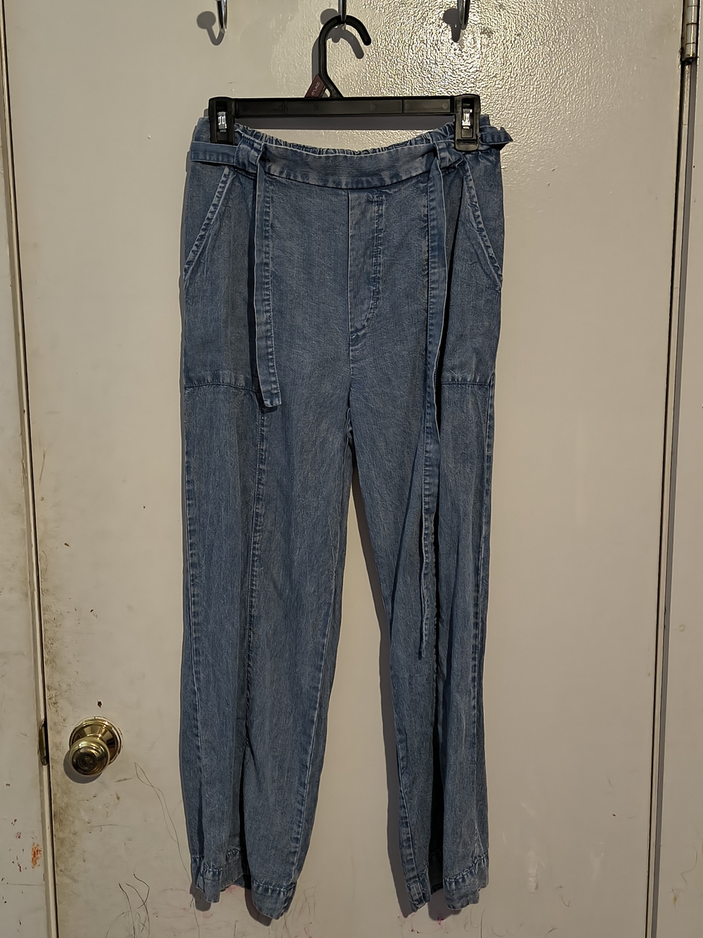 Jane and Delancey Light Blue Denim Jogger Pants